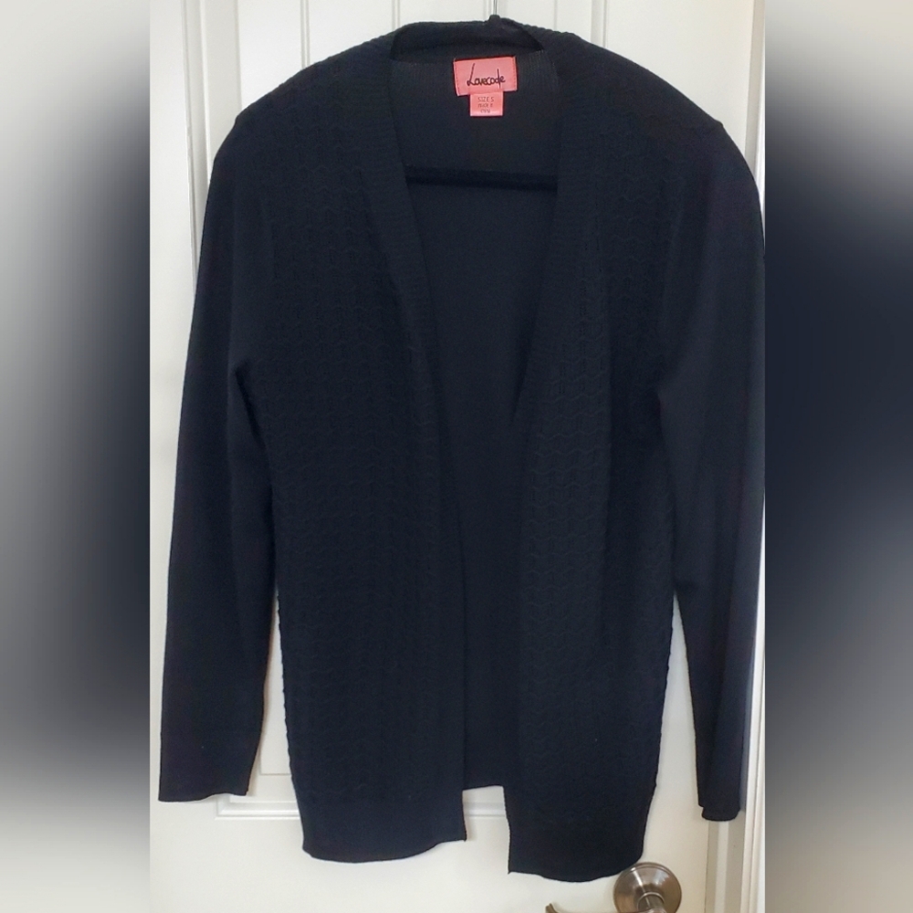 Womens Black Cardigan, size Small